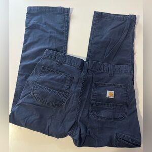 Carhartt Mens Pants Relaxed Fit Size 35X30 Navy Blue